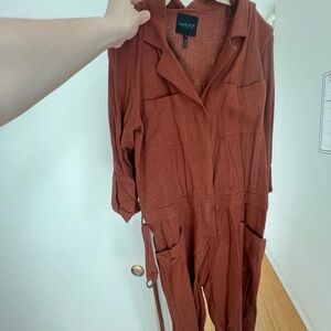 Rust colored jumpsuit. BobbiBLACK. From revolve. Worn once.